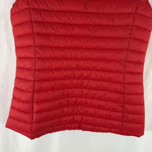 Joules Puffer Vest Women's 4 Red Full Zip Zip Pockets Right as Rain Collection - Picture 12 of 12